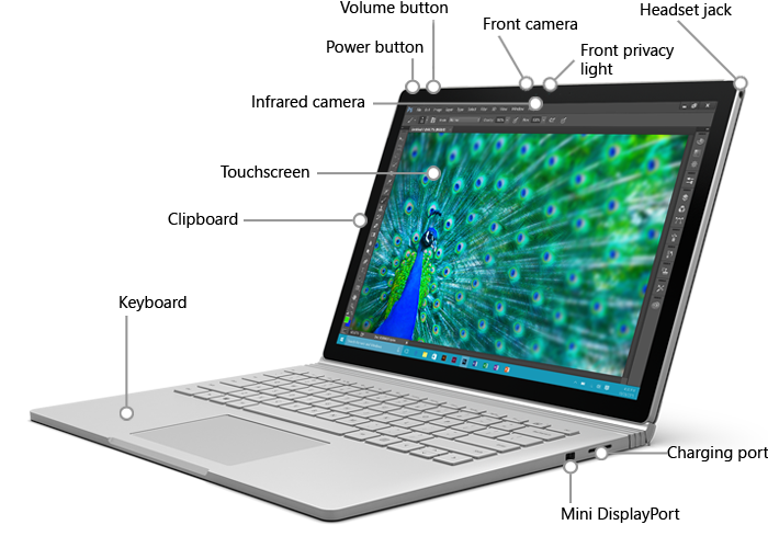 Microsoft Surface Book 1 with 8GB RAM, 256GB SSD (USED)